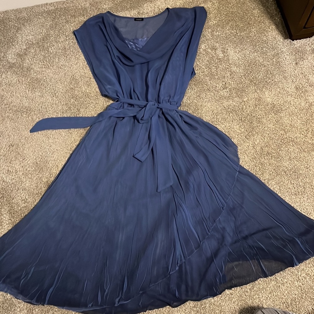 Fancy party dress!   Nordstroms +$400.  Medium blue.  Fullly lined.